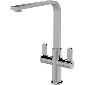 Nuie - Kitchen Mono Mixer Tap with 2 Lever Handles, 302mm - Chrome Nuie - Kitchen Mono Mixer Tap with 2 Lever Handles, 302mm - Chrome