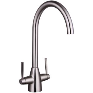 Balterley - Contemporary Dual Handle Kitchen Mixer Tap, Brushed Nickel Balterley - Contemporary Dual Handle Kitchen Mixer Tap, Brushed Nickel