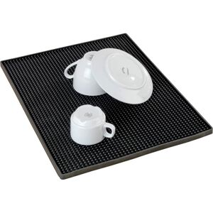 Gotrays - Draining mat for plates, 45x30x0.8 cm, black, non-slip drainage mat with water barrier Gotrays - Draining mat for plates, 45x30x0.8 cm, black, non-slip drainage mat with water barrier