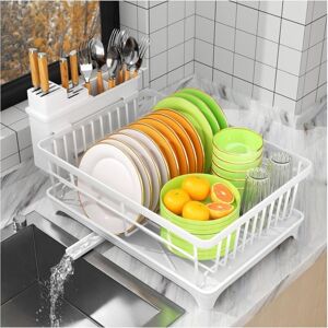 COOCHEER Drainer, Space Saving Drainer for Kitchen Countertops with Utensil Holder, Kitchen Drainer, Drain Board with Drip Tray, COOCHEER Drainer, Space Saving Drainer for Kitchen Countertops with Utensil Holder, Kitchen Drainer, Drain Board with Drip Tray,