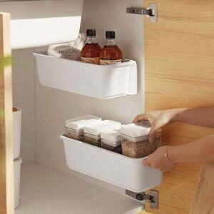 YMYNY FLITI 2 Kitchen Cabinet Basket Organizer, Pull Out Plastic Storage Drawers, Under Sink Cabinet Organizer, Sliding Drawer for Kitchen, Bathroom Under YMYNY FLITI 2 Kitchen Cabinet Basket Organizer, Pull Out Plastic Storage Drawers, Under Sink Cabinet Organizer, Sliding Drawer for Kitchen, Bathroom Under