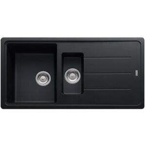 Basis bfg 651 Sink 97x50cm with 1.5 bowl and reversible drainer, Fragranit +, Onyx (114.0198.876) - Franke Basis bfg 651 Sink 97x50cm with 1.5 bowl and reversible drainer, Fragranit +, Onyx (114.0198.876) - Franke