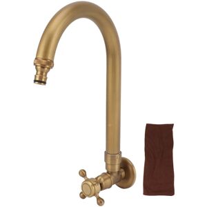 GROOFOO Garden Outdoor Faucet Antique In Wall Frost Crack Prevention 360 Degree Rotation Single Cold Water Faucet Tap Thin Mouth GROOFOO Garden Outdoor Faucet Antique In Wall Frost Crack Prevention 360 Degree Rotation Single Cold Water Faucet Tap Thin Mouth