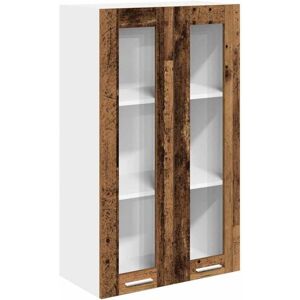 Hanging Cabinet Riga Old Wood 60 x 31 x 100 cm Engineered Wood vidaXL Hanging Cabinet Riga Old Wood 60 x 31 x 100 cm Engineered Wood vidaXL