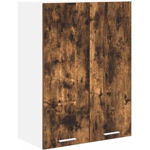 Hanging Cabinet Riga Smoked Oak 60 x 31 x 80 cm Engineered Wood vidaXL Hanging Cabinet Riga Smoked Oak 60 x 31 x 80 cm Engineered Wood vidaXL