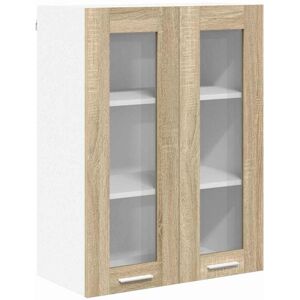 Hanging Cabinet Riga Sonoma Oak 60 x 31 x 80 cm Engineered Wood vidaXL Hanging Cabinet Riga Sonoma Oak 60 x 31 x 80 cm Engineered Wood vidaXL