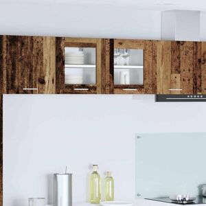 Hanging Cabinet 2 pcs Old Wood 40 x 31 x 40 cm Engineered Wood vidaXL Hanging Cabinet 2 pcs Old Wood 40 x 31 x 40 cm Engineered Wood vidaXL