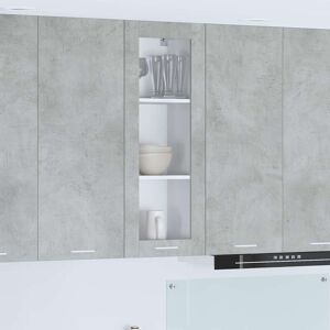Hanging Cabinet Concrete Grey 40 x 31 x 100 cm Engineered Wood vidaXL Hanging Cabinet Concrete Grey 40 x 31 x 100 cm Engineered Wood vidaXL