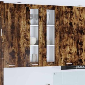 Hanging Cabinet Smoked Oak 60 x 31 x 100 cm Engineered Wood vidaXL Hanging Cabinet Smoked Oak 60 x 31 x 100 cm Engineered Wood vidaXL