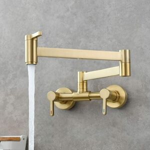 DHKLFA Hot and Cold Three Switch Square Basin Faucet Recessed Kitchen Folding Mixer Tap Bathroom Sink Faucet Brushed Gold 2zGngN9f DHKLFA Hot and Cold Three Switch Square Basin Faucet Recessed Kitchen Folding Mixer Tap Bathroom Sink Faucet Brushed Gold 2zGngN9f