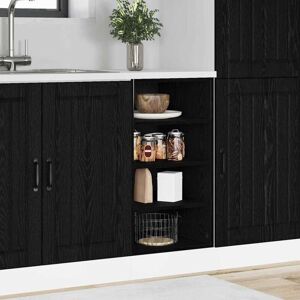Kitchen Base Cabinet with Drawer Black oak 40 x 44.5 x 81.5 cm vidaXL Kitchen Base Cabinet with Drawer Black oak 40 x 44.5 x 81.5 cm vidaXL