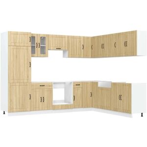 Vidaxl - 14 Piece Kitchen Cabinet Set Lucca Sonoma Oak Engineered Wood Vidaxl - 14 Piece Kitchen Cabinet Set Lucca Sonoma Oak Engineered Wood