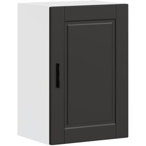 VidaXL Black Wood Wall Kitchen Cabinet - Wall Cabinet VidaXL Black Wood Wall Kitchen Cabinet - Wall Cabinet