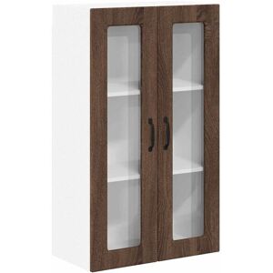 Kitchen Wall Cabinet Brown Oak 60 x 31 x 100 cm Engineered Wood vidaXL Kitchen Wall Cabinet Brown Oak 60 x 31 x 100 cm Engineered Wood vidaXL