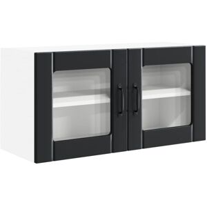 Kitchen Cabinet with Door Black 80 x 31 x 40 cm Engineered Wood vidaXL Kitchen Cabinet with Door Black 80 x 31 x 40 cm Engineered Wood vidaXL