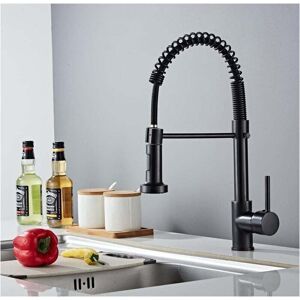 YMYNY Kitchen Faucet with Swivel Sprayer - 360° Spring Kitchen Tap 2 Spray Modes with Hoses Single Lever Sink Mixer Tap Hot and Cold Available, Brass YMYNY Kitchen Faucet with Swivel Sprayer - 360° Spring Kitchen Tap 2 Spray Modes with Hoses Single Lever Sink Mixer Tap Hot and Cold Available, Brass