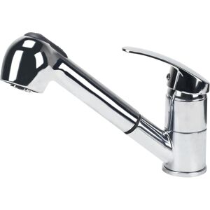 SHUNLI Kitchen mixer tap with pull-out spray 360 degrees swivel in chrome-plated brass for hot and cold water SHUNLI Kitchen mixer tap with pull-out spray 360 degrees swivel in chrome-plated brass for hot and cold water