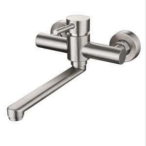 SJQKA Kitchen Sink Faucet 360° Swivel Stainless Steel Wall Mounted Cold and Hot Mixer Tap SJQKA Kitchen Sink Faucet 360° Swivel Stainless Steel Wall Mounted Cold and Hot Mixer Tap