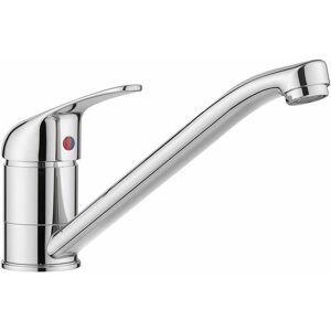 Dewdat - Kitchen Sink Mixer Tap Monobloc Single Top Lever Long Swivel Spout Solid Brass Traditional Faucet Chrome Dewdat - Kitchen Sink Mixer Tap Monobloc Single Top Lever Long Swivel Spout Solid Brass Traditional Faucet Chrome