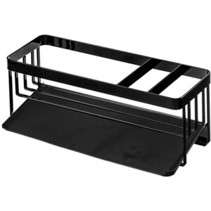 Groofoo - Kitchen Sink Organizer Multifunctional Countertop Sponge Drain Rack Window Sill Sink Side Rack with Drip Tray for Household Black Groofoo - Kitchen Sink Organizer Multifunctional Countertop Sponge Drain Rack Window Sill Sink Side Rack with Drip Tray for Household Black