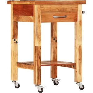 Kitchen Trolley 55x55x89 cm Solid Wood Acacia vidaXL Kitchen Trolley 55x55x89 cm Solid Wood Acacia vidaXL