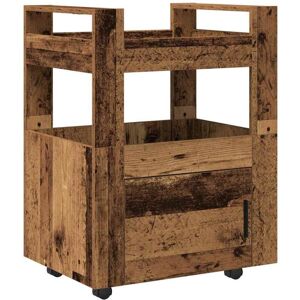Kitchen Trolley Old wood 60 x 45 x 80 cm Engineered wood Vidaxl Kitchen Trolley Old wood 60 x 45 x 80 cm Engineered wood Vidaxl