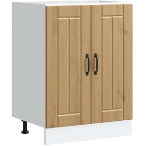 Sink Base Cabinet Lucca Artisan Oak Engineered Wood Vidaxl Sink Base Cabinet Lucca Artisan Oak Engineered Wood Vidaxl