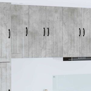 Kitchen Cabinet Concrete Grey 60 x 31 x 80 cm Engineered Wood vidaXL Kitchen Cabinet Concrete Grey 60 x 31 x 80 cm Engineered Wood vidaXL