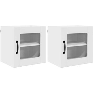 Kitchen Cabinet 2 pcs High Gloss White 40 x 31 x 40 cm vidaXL Kitchen Cabinet 2 pcs High Gloss White 40 x 31 x 40 cm vidaXL