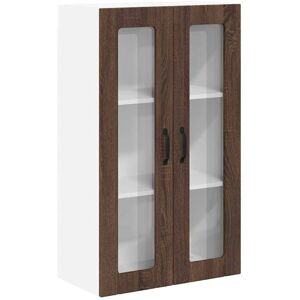 Kitchen Wall Cabinet Brown Oak 60 x 31 x 100 cm Engineered Wood vidaXL Kitchen Wall Cabinet Brown Oak 60 x 31 x 100 cm Engineered Wood vidaXL