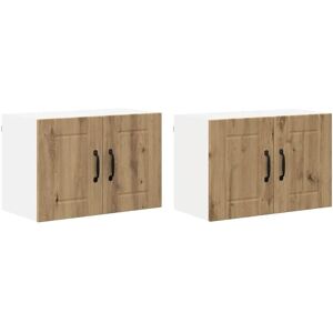 Kitchen Wall Cabinets 2 pcs Artisan Oak 60 x 31 x 40 cm vidaXL Kitchen Wall Cabinets 2 pcs Artisan Oak 60 x 31 x 40 cm vidaXL