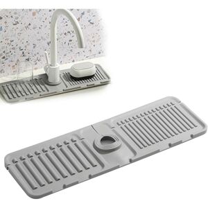 COOCHEER Kitchen Sink Faucet Mat, Splash Guard, Silicone Draining Mat, Quick Drying Stone Sink Tray,Sink Faucet Mat/Gray COOCHEER Kitchen Sink Faucet Mat, Splash Guard, Silicone Draining Mat, Quick Drying Stone Sink Tray,Sink Faucet Mat/Gray