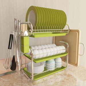 LIVINGANDHOME 3 Tier Kitchen Storage Rack with Sink Rack Drip Tray LIVINGANDHOME 3 Tier Kitchen Storage Rack with Sink Rack Drip Tray