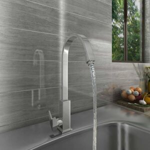 NRG - Modern Swivel Spout Solid Brass Tap Single Lever Kitchen Sink Mixer Faucet NRG - Modern Swivel Spout Solid Brass Tap Single Lever Kitchen Sink Mixer Faucet