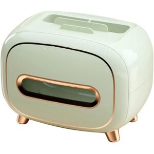 GOTRAYS Nordic Tissue Box with Remote Control Holder Large Capacity Paper Box Phone Holder for Home,Light Green GOTRAYS Nordic Tissue Box with Remote Control Holder Large Capacity Paper Box Phone Holder for Home,Light Green