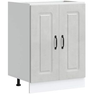 Sink Base Cabinet Kalmar Concrete Grey 60x46x81.5 cm Engineered Wood Vidaxl Sink Base Cabinet Kalmar Concrete Grey 60x46x81.5 cm Engineered Wood Vidaxl