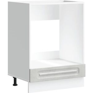 Vidaxl - Oven Cabinet Kalmar Concrete Grey Engineered Wood Vidaxl - Oven Cabinet Kalmar Concrete Grey Engineered Wood