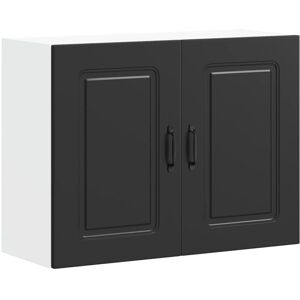 Kitchen Wall Cabinet Kalmar Black Engineered Wood Vidaxl Kitchen Wall Cabinet Kalmar Black Engineered Wood Vidaxl