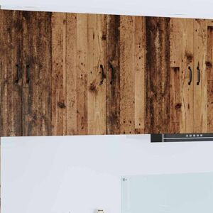 Kitchen Wall Cabinet Old Wood 60 x 31 x 80 cm Engineered Wood vidaXL Kitchen Wall Cabinet Old Wood 60 x 31 x 80 cm Engineered Wood vidaXL