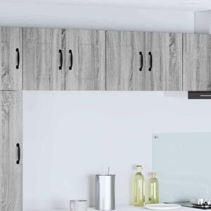 Kitchen Wall Cabinet 2 pcs Grey Sonoma 60 x 31 x 40 cm vidaXL Kitchen Wall Cabinet 2 pcs Grey Sonoma 60 x 31 x 40 cm vidaXL