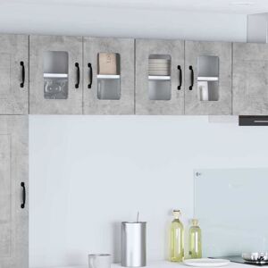 Kitchen Wall Cabinet 2 pcs Concrete Grey 60 x 31 x 40 cm vidaXL Kitchen Wall Cabinet 2 pcs Concrete Grey 60 x 31 x 40 cm vidaXL