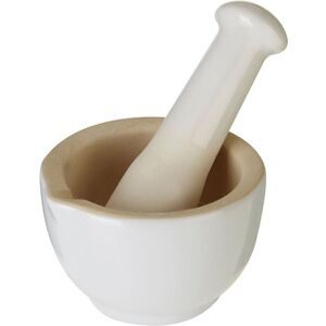 Premier Housewares - White Finish Pestle And Mortar Small Pestle Mortar Set With Dark Skirting Contemporary Design Pestles and Mortars For Spices Premier Housewares - White Finish Pestle And Mortar Small Pestle Mortar Set With Dark Skirting Contemporary Design Pestles and Mortars For Spices