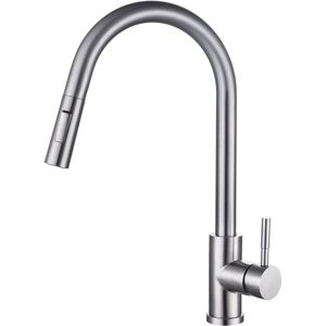 Rak Ceramics - rak Prague One Touch Kitchen Sink Mixer Tap with Pull Out Spout - Chrome Rak Ceramics - rak Prague One Touch Kitchen Sink Mixer Tap with Pull Out Spout - Chrome