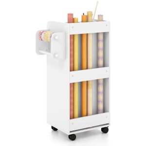 COSTWAY Rolling Storage Cart Mobile Storage Cabinet with 3 Drawers COSTWAY Rolling Storage Cart Mobile Storage Cabinet with 3 Drawers