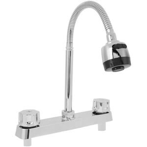 GROOFOO Rv Kitchen Faucet with Flexible Arc 360 Degree Rotatable Dual Function Sprayer for Motorhomes Travel Trailer Camping Car GROOFOO Rv Kitchen Faucet with Flexible Arc 360 Degree Rotatable Dual Function Sprayer for Motorhomes Travel Trailer Camping Car