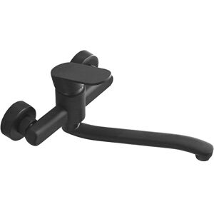 ERSANDY Single lever kitchen faucet wall mounting High quality brass body Black projection 250 mm (G1/2) ERSANDY Single lever kitchen faucet wall mounting High quality brass body Black projection 250 mm (G1/2)