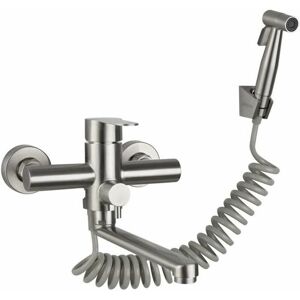 DEWDAT Single Handle Kitchen Faucet Wall Mounted with Hand Shower, with Spray Gun, Kitchen Sink, Stainless Steel Faucet, Hot/Cold Water, Laundry Tub, DEWDAT Single Handle Kitchen Faucet Wall Mounted with Hand Shower, with Spray Gun, Kitchen Sink, Stainless Steel Faucet, Hot/Cold Water, Laundry Tub,
