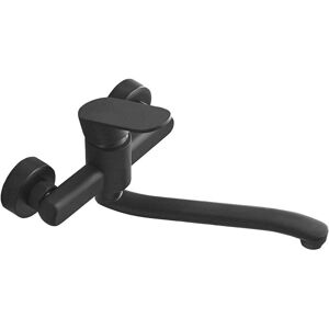 Tinor - Single Lever Kitchen Faucet Wall Mounted High Quality Brass Body Black Projection 250mm(G1/2) Tinor - Single Lever Kitchen Faucet Wall Mounted High Quality Brass Body Black Projection 250mm(G1/2)