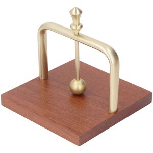 Groofoo - Table Napkin Holder with Lifting Ball Solid Wood Base Metal Rack Napkin Dispenser for Home Restaurant Coffee Shop Golden Groofoo - Table Napkin Holder with Lifting Ball Solid Wood Base Metal Rack Napkin Dispenser for Home Restaurant Coffee Shop Golden