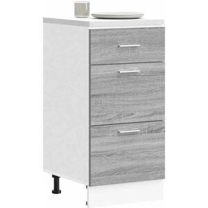 Bottom Cabinet Lyon Grey Sonoma 40x46x81.5 cm Engineered Wood vidaXL Bottom Cabinet Lyon Grey Sonoma 40x46x81.5 cm Engineered Wood vidaXL